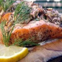 Nature's Seasons® Cedar Planked Salmon with Shallot and Dill Crust_image