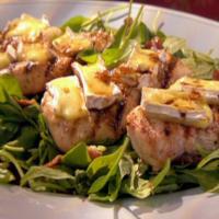 Grilled Chicken with Brie and Baby Spinach Salad image