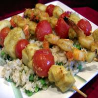 Indian Style Shrimp and Scallop Skewers_image