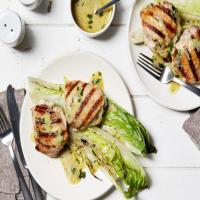 Grilled Chicken Thighs and Romaine with Dijon Vinaigrette image
