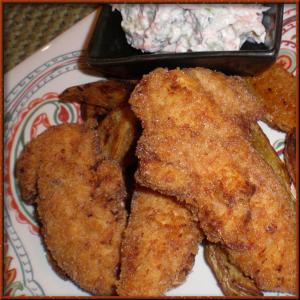 Chipotle Chicken Tenders With Cucumber Slaw image