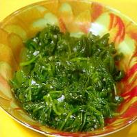 Wilted Spinach with Garlic and Oil_image