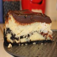 Oreo Cookie Cheesecake With Chocolate Glaze image