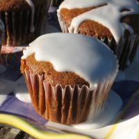 Gingerbread Muffins with Lemon Glaze image