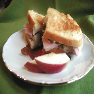 Apple and Ham Grilled Cheese Sandwiches image