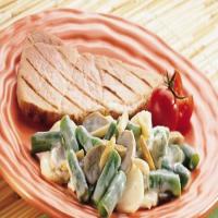 Cheesy Green Bean Casserole with Water Chestnuts and Mushrooms_image