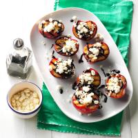 Balsamic-Goat Cheese Grilled Plums image