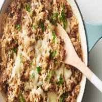 One-Pot French Onion Soup Rice Skillet image