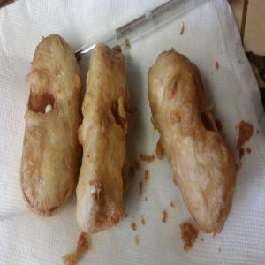 Deep Fried Twinkies With Berry Sauce image