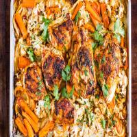 Sheet-Pan Harissa Chicken with Carrots and Cauliflower_image