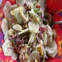 Cucumber and Cannellini Bean Side Salad_image