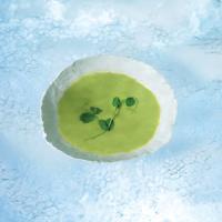 Chilled Fresh Pea and Buttermilk Soup image