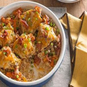 BROWN RICE AND CHICKEN BAKE_image