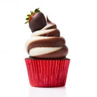 Chocolate-Strawberry Cupcakes image