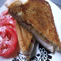Grilled Ham and Cheddar Sandwich image