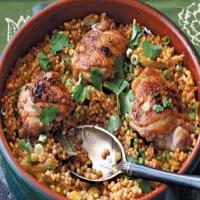 Garlic Chicken with Israeli Couscous image