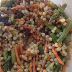 Curried Couscous with Asparagus and Bleu Cheese image