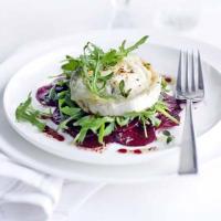 Marinated beetroot with grilled goat's cheese_image