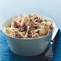 Spaghetti with Cauliflower, Green Olives, and Almonds image