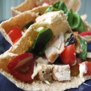 Grilled Lemon Chicken Wrap With Chilli Mayonnaise image