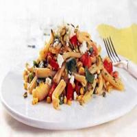 Warm Pasta Salad with Roasted Corn and Poblanos image