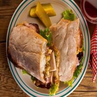 Leftover Turkey Sandwich with Spicy Cranberry Cream image