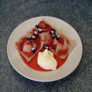 Jack's Three Berry Ravioli With Berry Compote_image