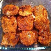Crunchy Honey Garlic Pork Chops OR Chicken Thighs image