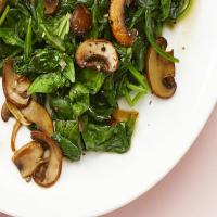 Sauteed Spinach and Mushrooms image