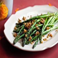 Asparagus With Walnuts, Parmesan and Brown Butter image