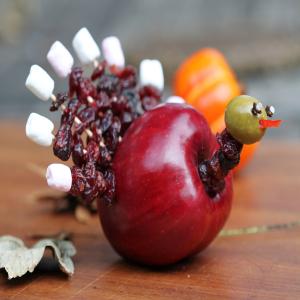 Cute Edible Apple Turkey (Thanksgiving Treat)_image