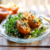 Arugula Salad With Grilled Apricots and Pistachios image