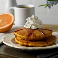 Pumpkin Spice Pancakes with Cinnamon Syrup_image