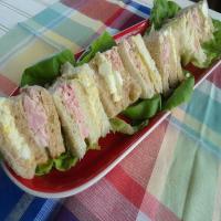 Party Ham & Egg Salad Sandwiches image