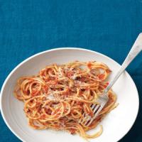Spaghetti with Tomato-Anchovy Sauce image