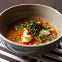 Tomato Poached Cod with Chili Oil and Herbs_image