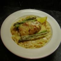 Lemon Asparagus Chicken Rolls With Capellini_image
