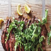 Soy-Lemon Flank Steak with Arugula_image