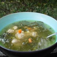 Minestra (Escarole and Little Meatballs Soup) image