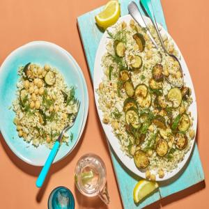 Chickpea & courgette pilaf image