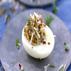 Pesto Deviled Eggs Recipe - (4.8/5)_image
