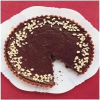 Dark Chocolate Tart with Gingersnap Crust_image