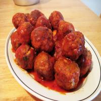 Mozzarella-Stuffed Meatballs image