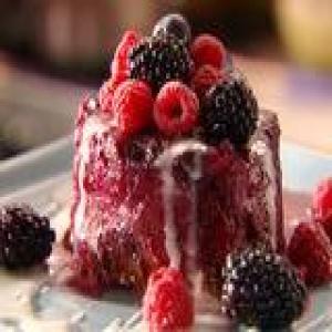 Brioche and Berry Bread Pudding with Lemon Fondant_image