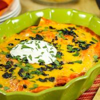 30-Minute Cheesy Beef and Bean Enchiladas_image