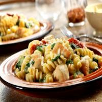 Chicken Fusilli with Spinach and Asiago Cheese image