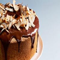 Coconut Chiffon Cake with Chocolate Frosting_image