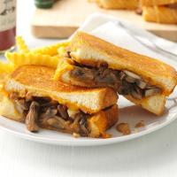 Mushroom & Onion Grilled Cheese Sandwiches image