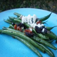 Greek Style Green Beans With Tomatoes and Feta Cheese image