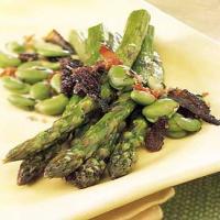 Roasted Asparagus with Fresh Favas and Morels_image